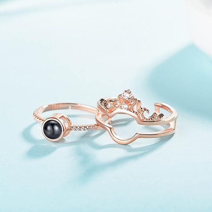 I Love You In 100 Languages Luxury Adjustable Ring Unisex