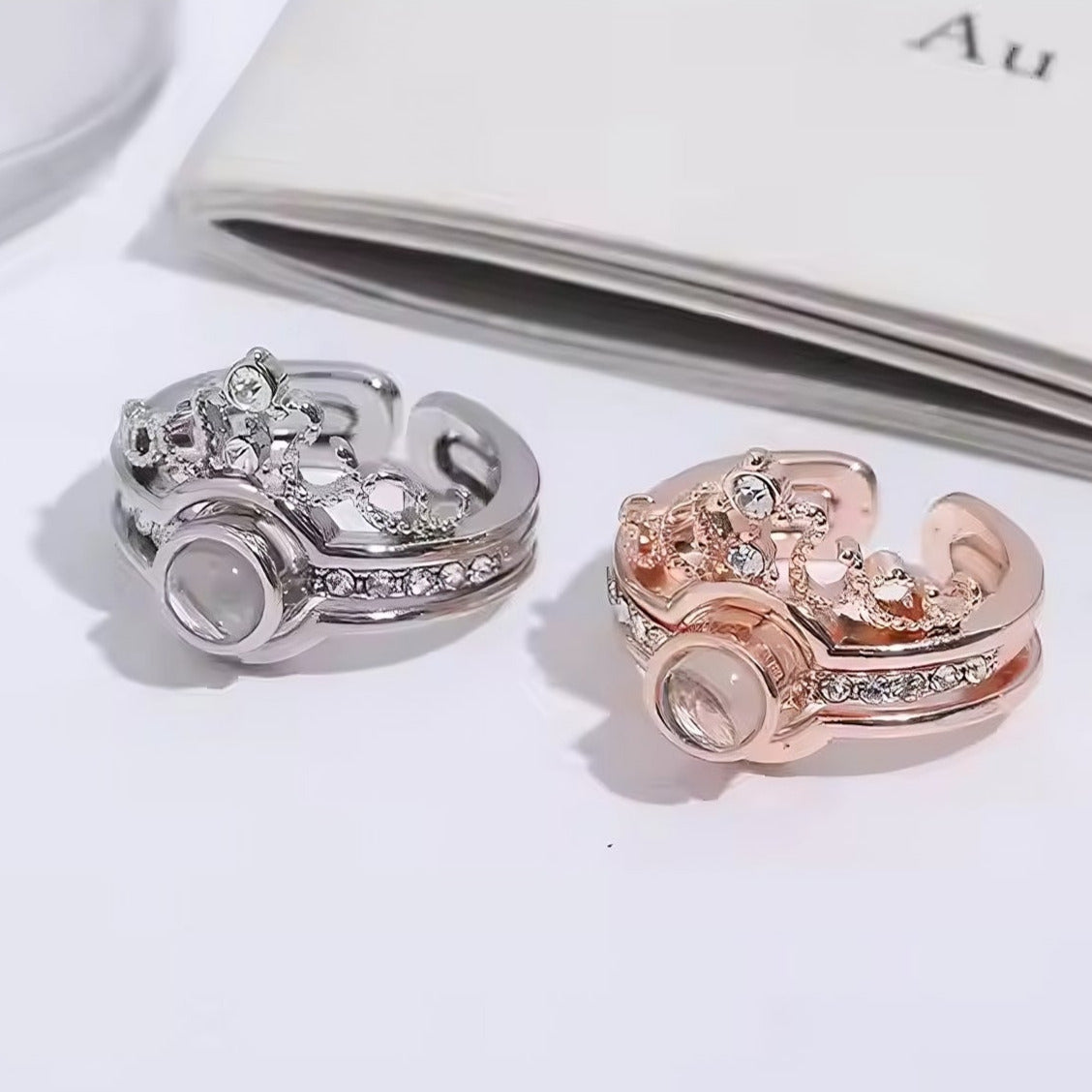 I Love You In 100 Languages Luxury Adjustable Ring Unisex