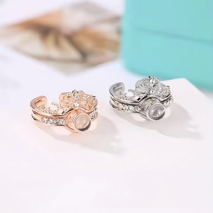 I Love You In 100 Languages Luxury Adjustable Ring Unisex
